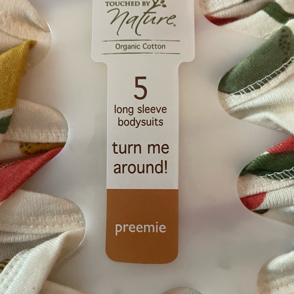 Touched by Nature Organic Cotton Preemie Bodysuits NWT - Picture 3 of 5